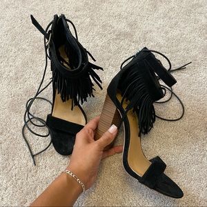 Fringe heels